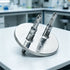 316L stainless steel 2-port connector insert for a GL45 laboratory bottle cap