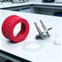 GL45 2-port connector cap components displayed on a laboratory bench