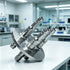 316L stainless steel 3-port connector insert for a GL45 laboratory bottle cap