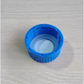 Inner view of GL45 vented cap with PTFE membrane