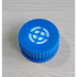 Top view of GL45 vented cap with PTFE membrane vent openings